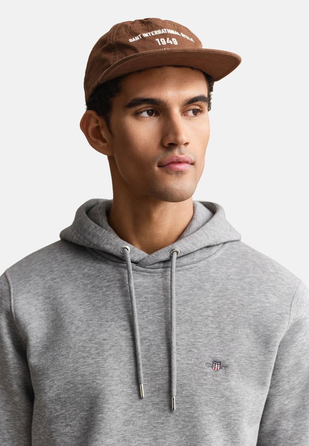 Hoodie - grey melange