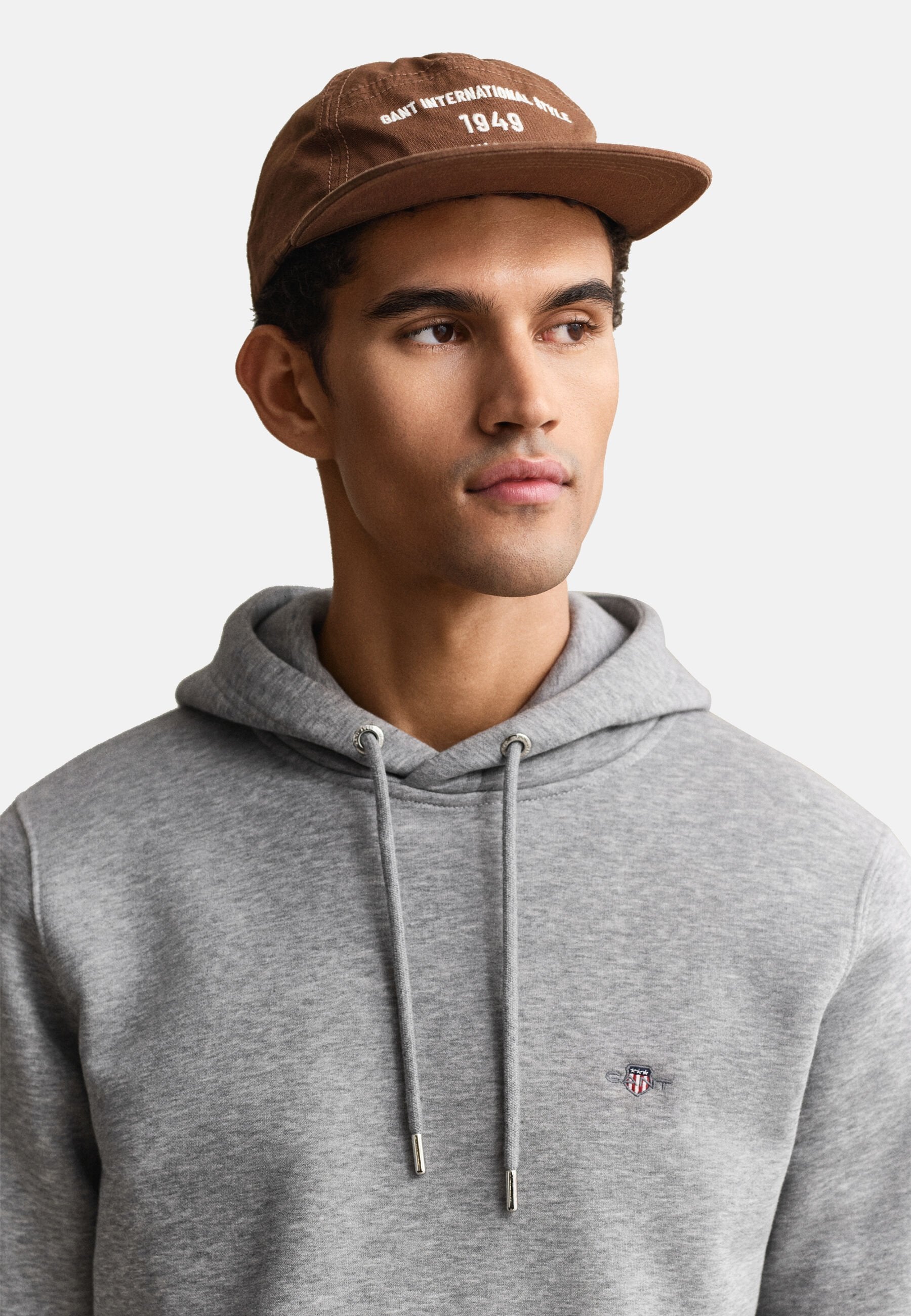 Hoodie - grey melange