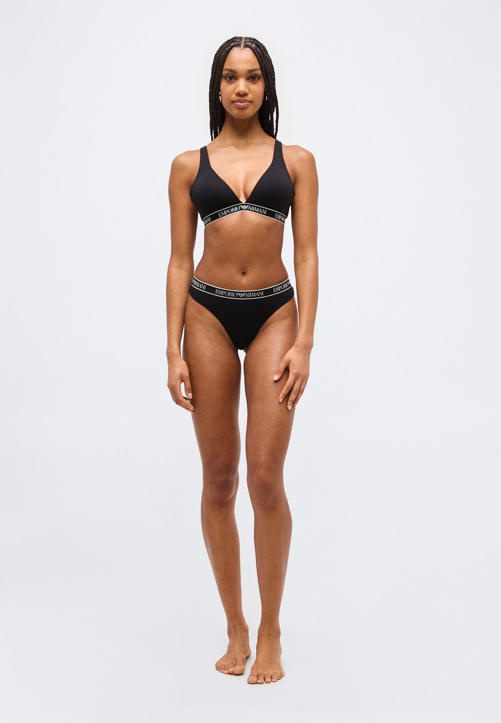PADDED TRIANGLE BRA - Triangle bra - black