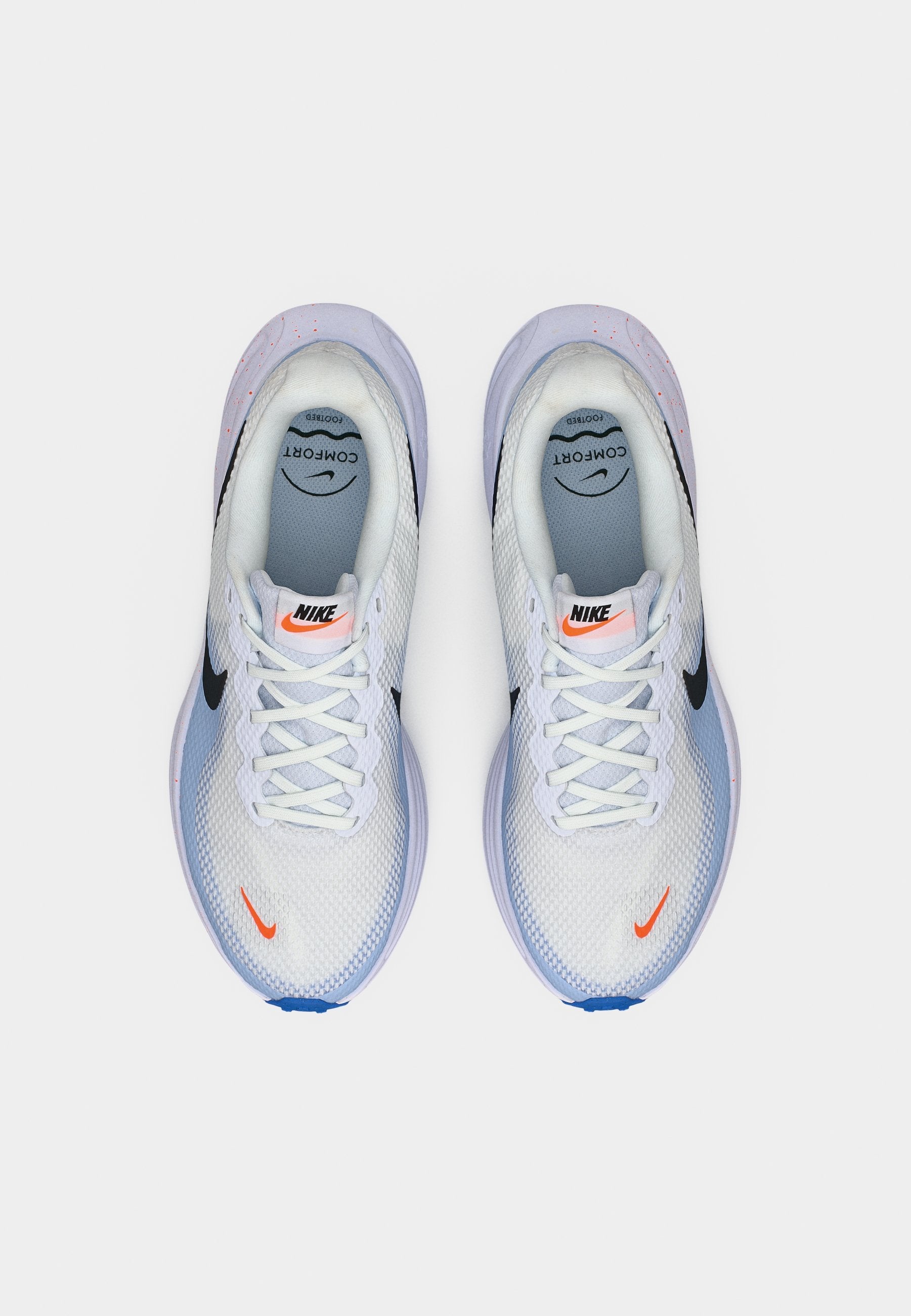 REVOLUTION 8 - Road running shoes - white/off noir/hydrogen blue/blue crystal/total orange