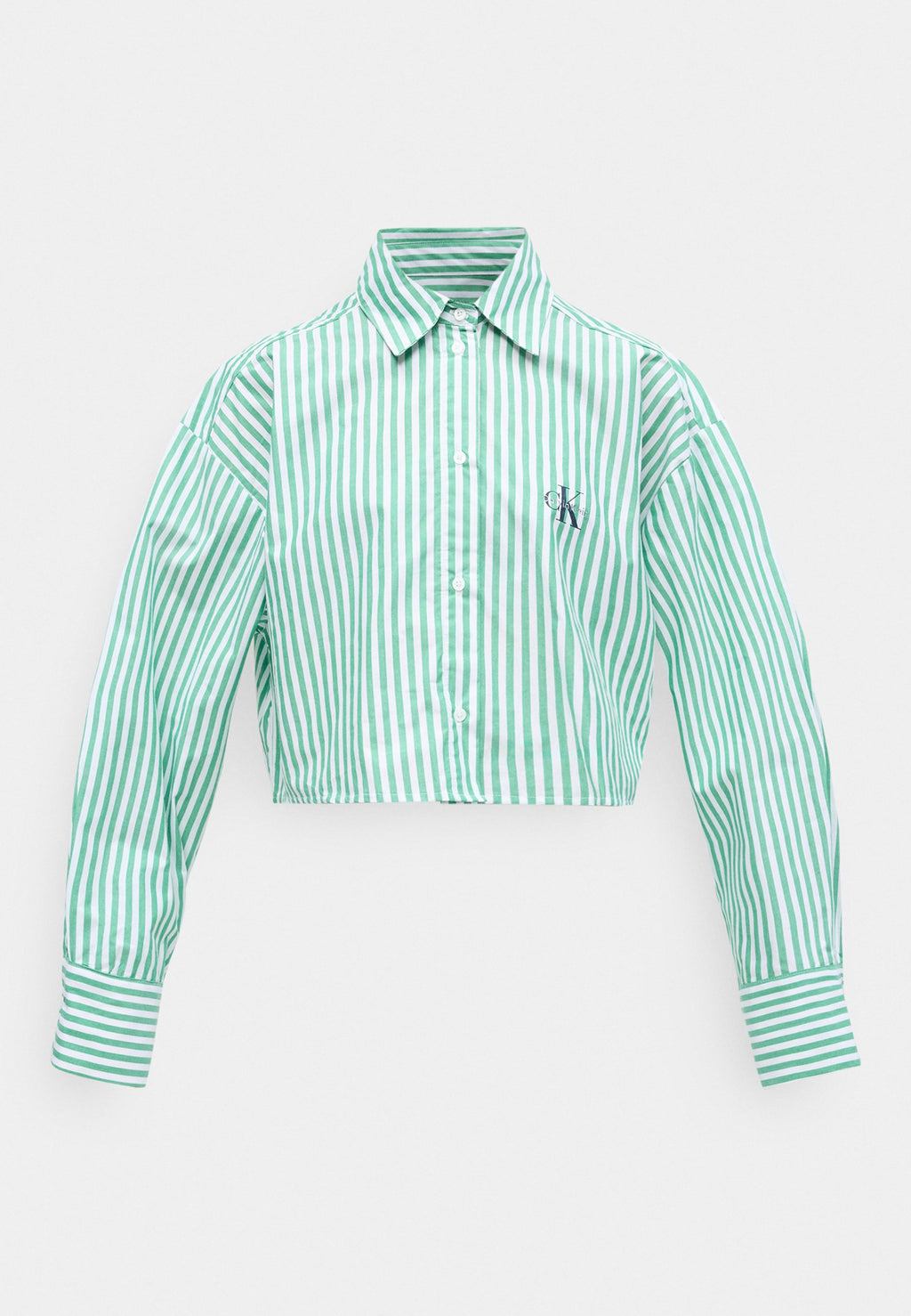 CROPPED SHIRT - Pyjama top - mardi gras green