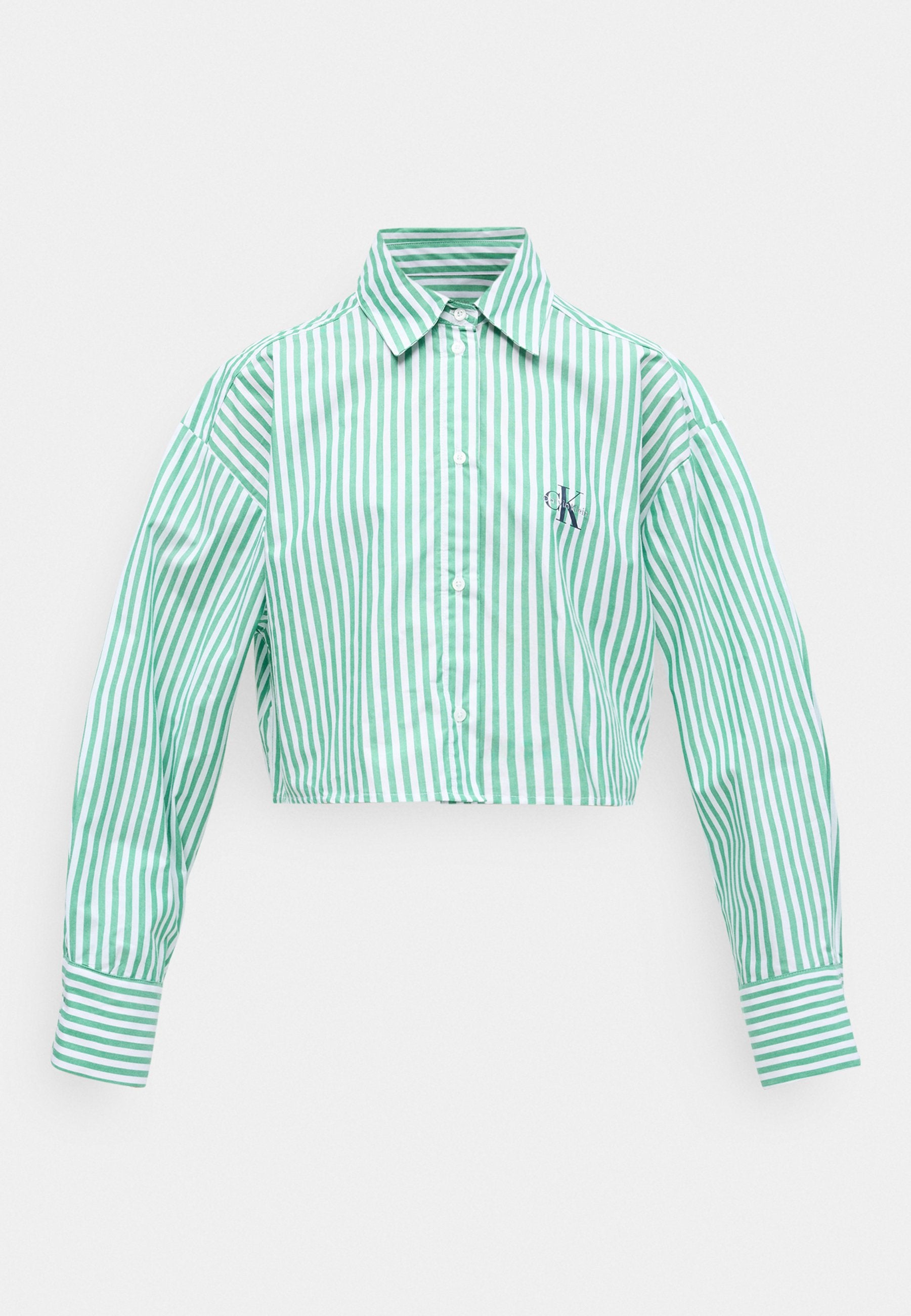 CROPPED SHIRT - Pyjama top - mardi gras green