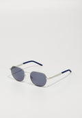 TRAVELER TREND UNISEX - Sunglasses - satin silver-coloured/blue