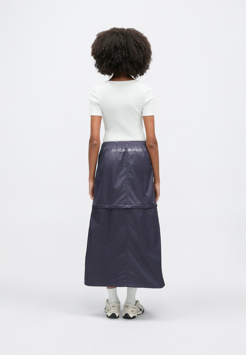 ZIP OFF SKIRT SHOX - Mini skirt - dark raisin/violet ore/smoke grey