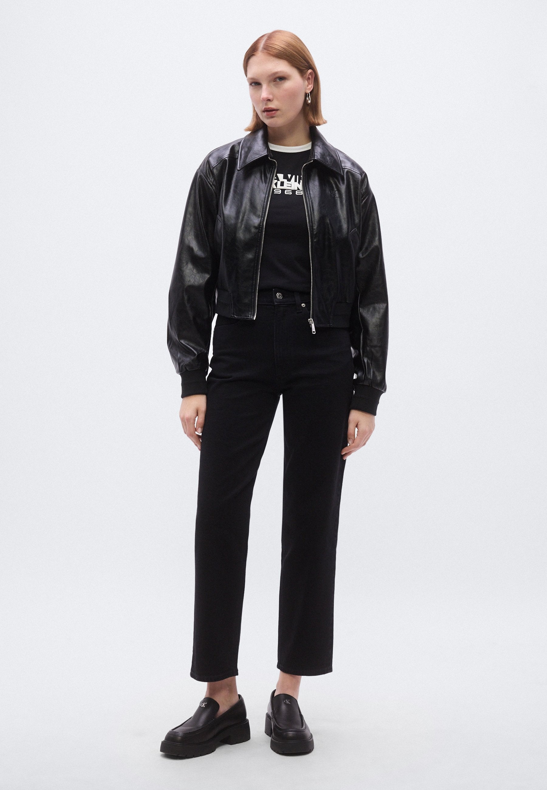 TAPER - Jeans Tapered Fit - soft black