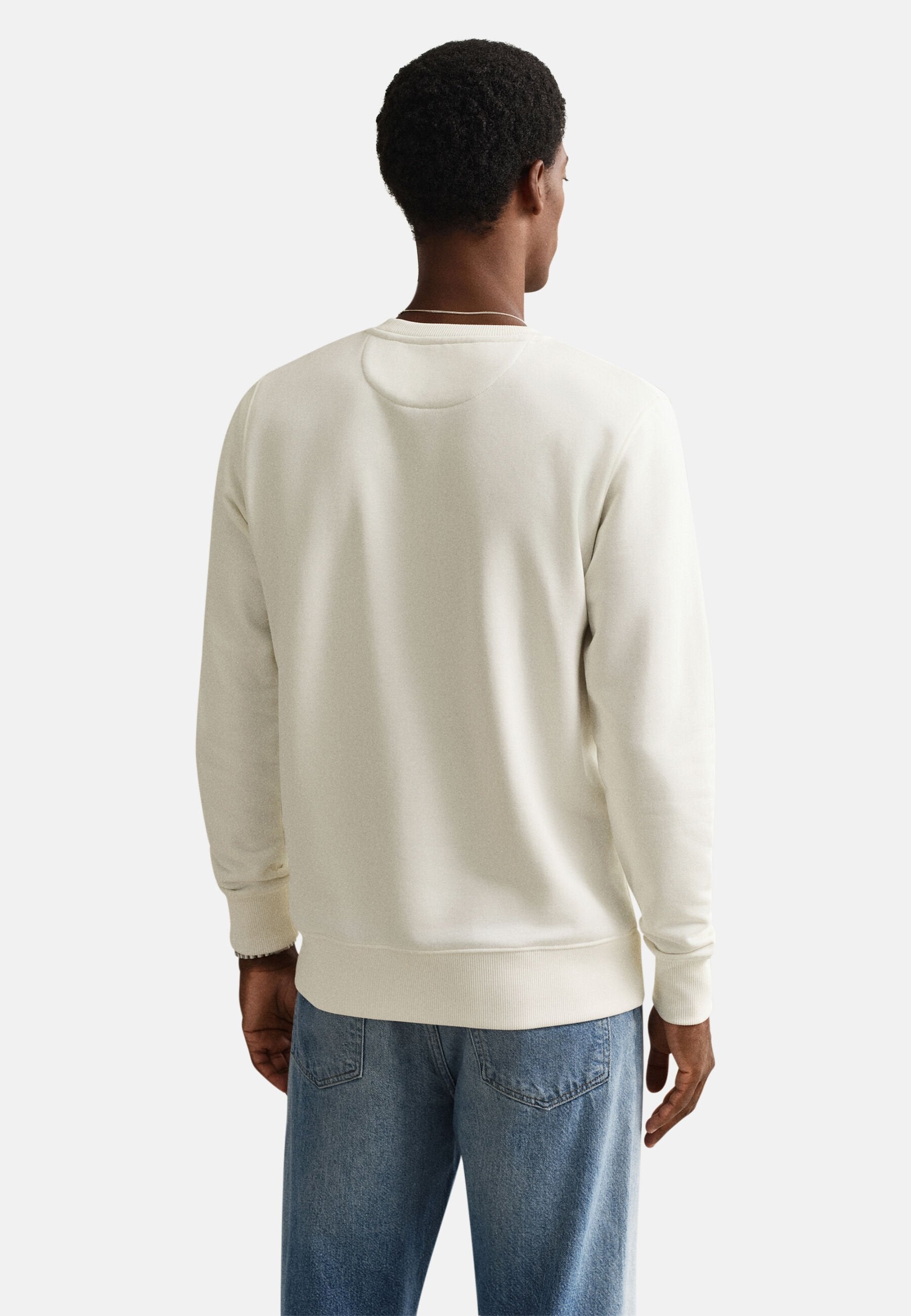 REG  SHIELD C NECK - Sweatshirt - eggshell