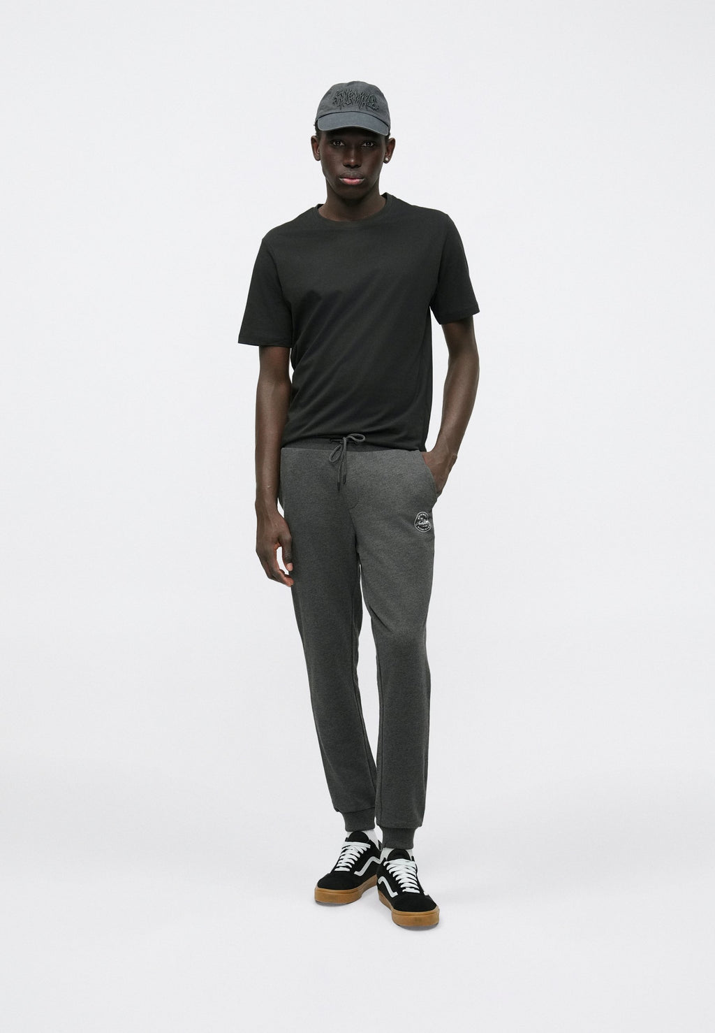 JJENOA TEE CREW NECK - Basic T-shirt - schwarz