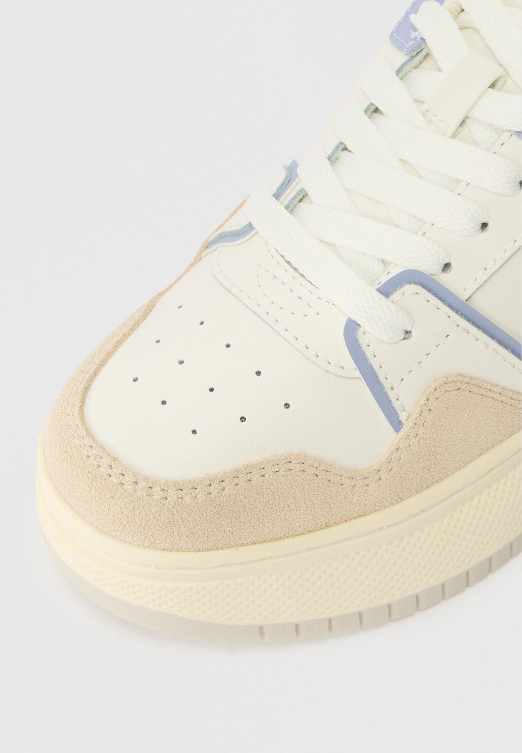 RETRO PLATFORM BASKETBALL TRAINERS WITH LEATHER - Trainers - gulf sand/periwinkle dust