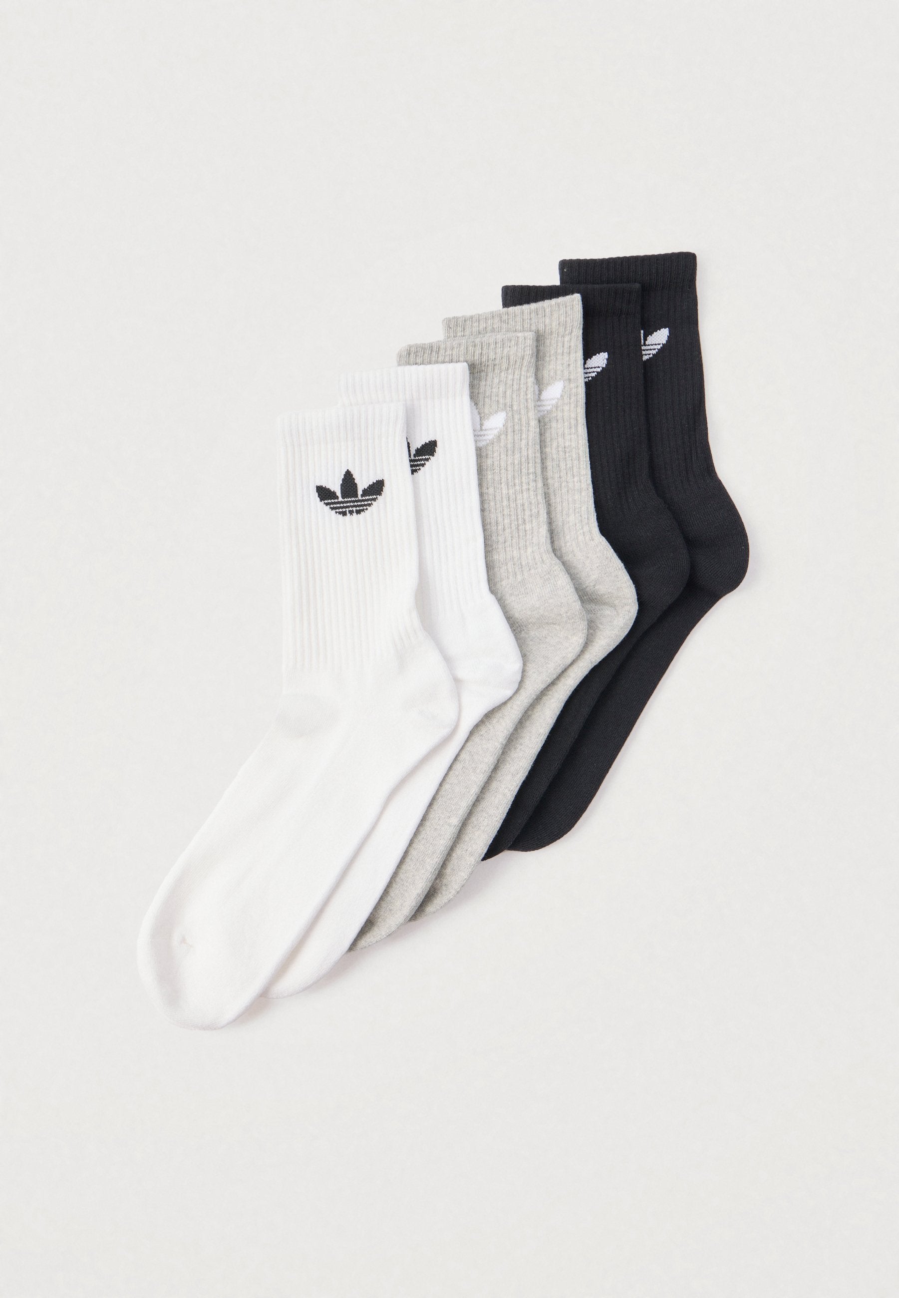 TR CREW S 6PACK UNISEX - Socks - black/white/medium grey
