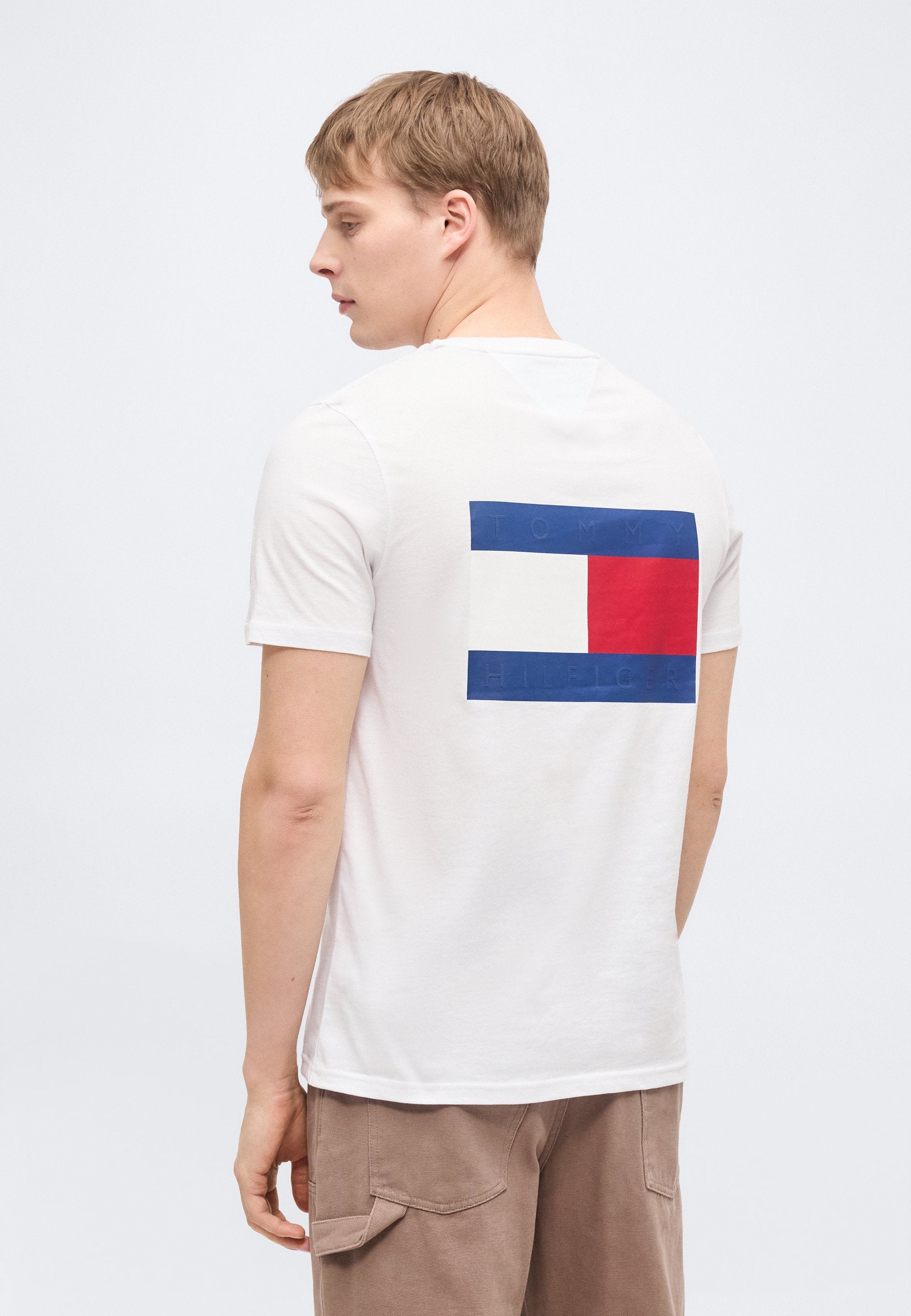 T-SHIRT EXCLUSIF FLAG BACK - T-shirt imprimé - blanc