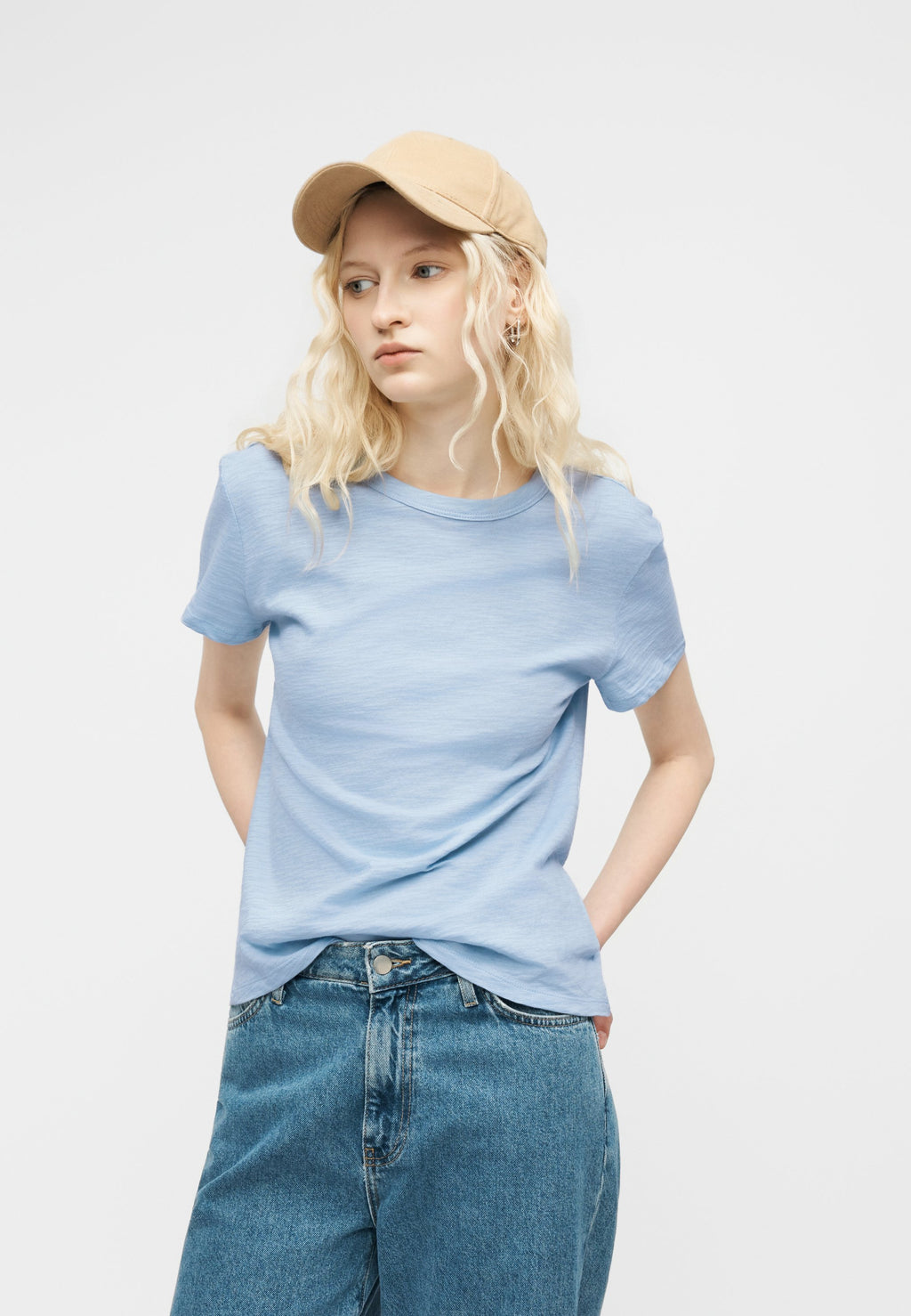 TEE - Basic T-shirt - sail blue