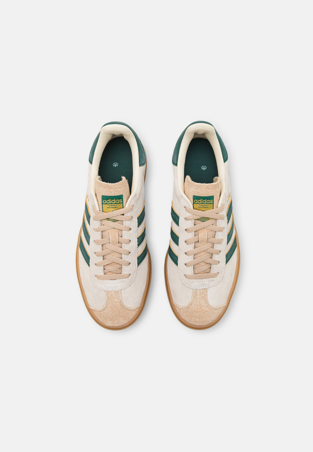 GAZELLE BOLD W - Spor Ayakkabı - krem beyaz/kolej yeşili/sihirli bej
