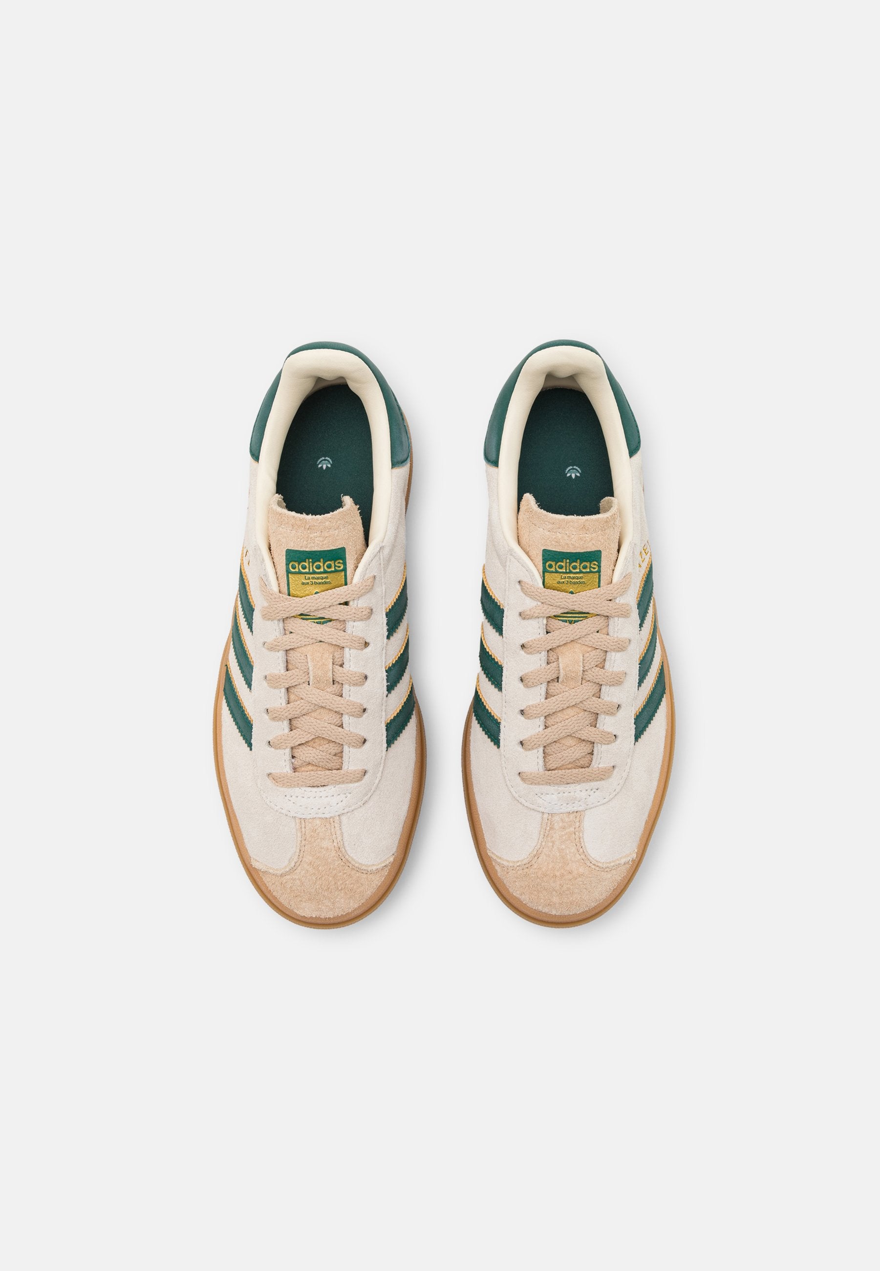 GAZELLE BOLD W - Spor Ayakkabı - krem beyaz/kolej yeşili/sihirli bej