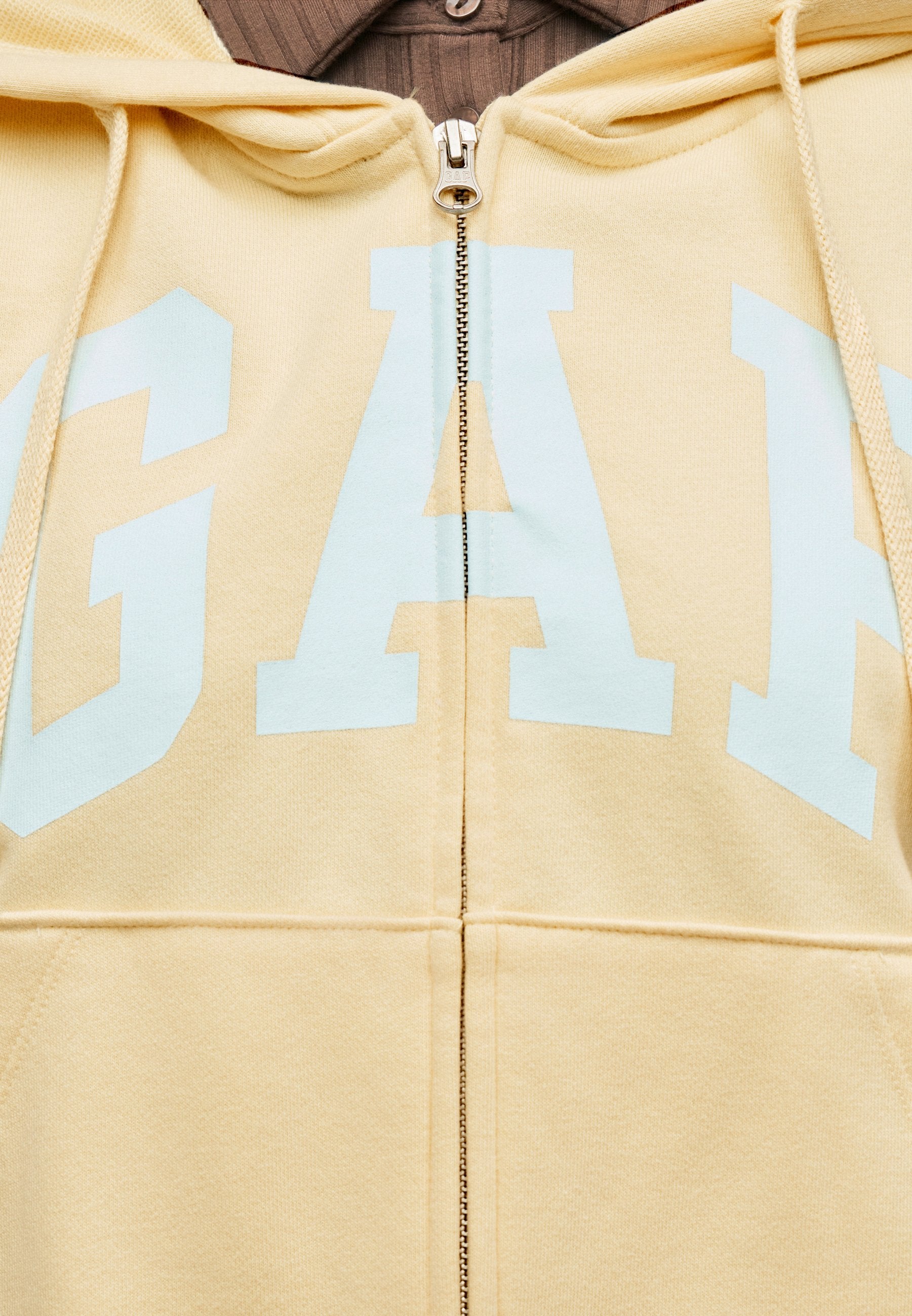 HERITAGE - Zip-up sweatshirt - light yellow