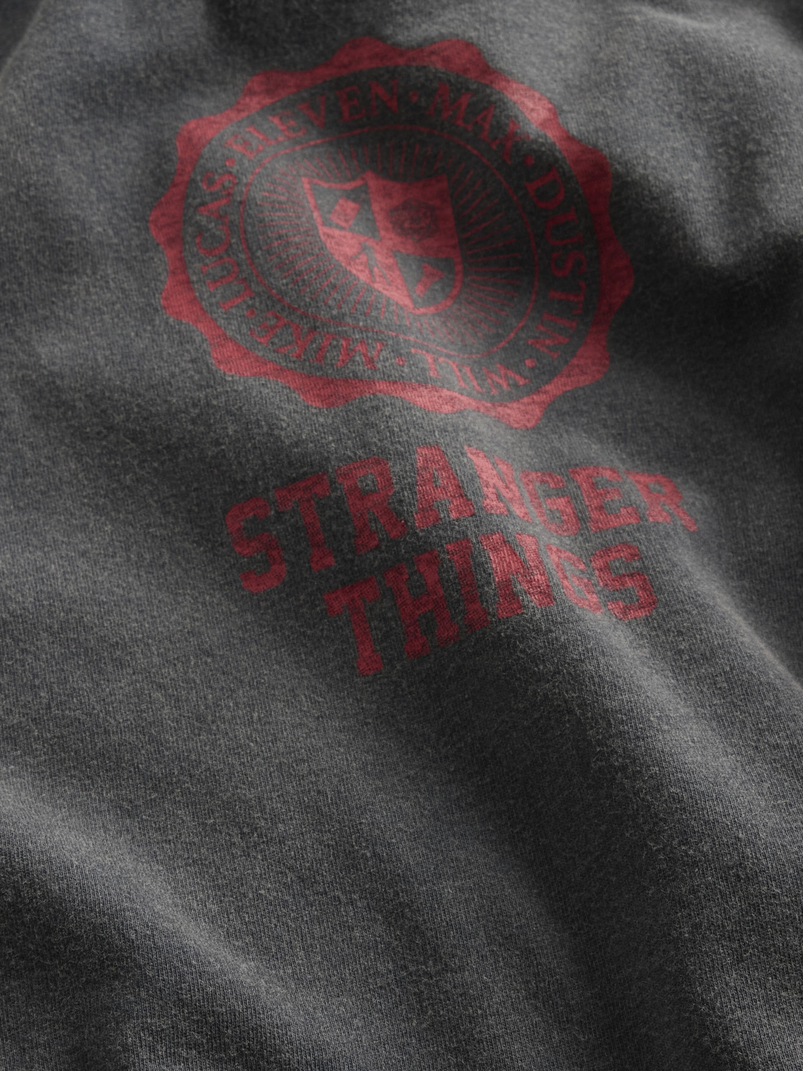 STRANGER THINGS REVERSIBLE GRAPHIC T-SHIRT - Print T-shirt - moonless night