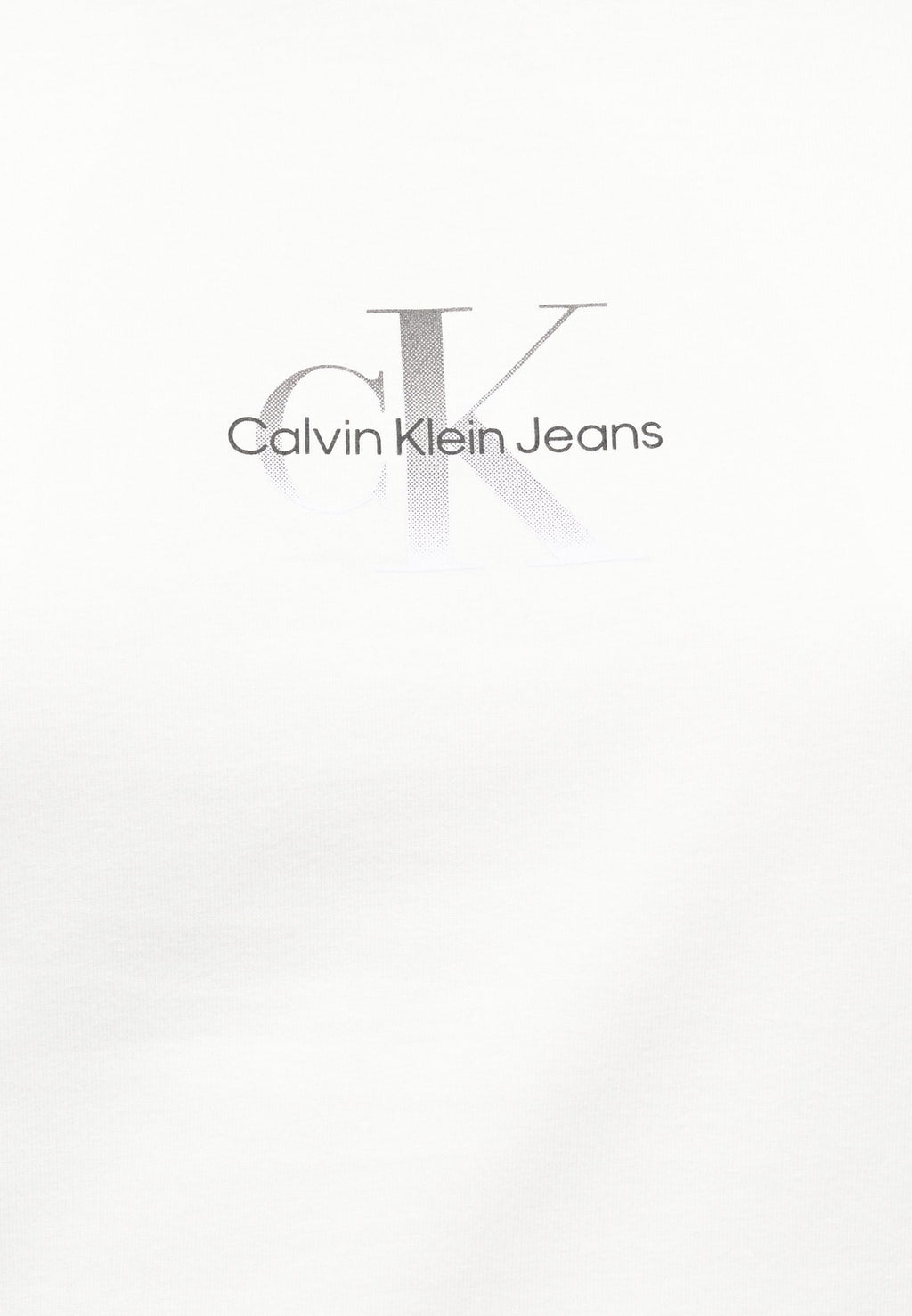 GRADIENT MONOLOGO SLIM TEE - Basic T-shirt - bright white