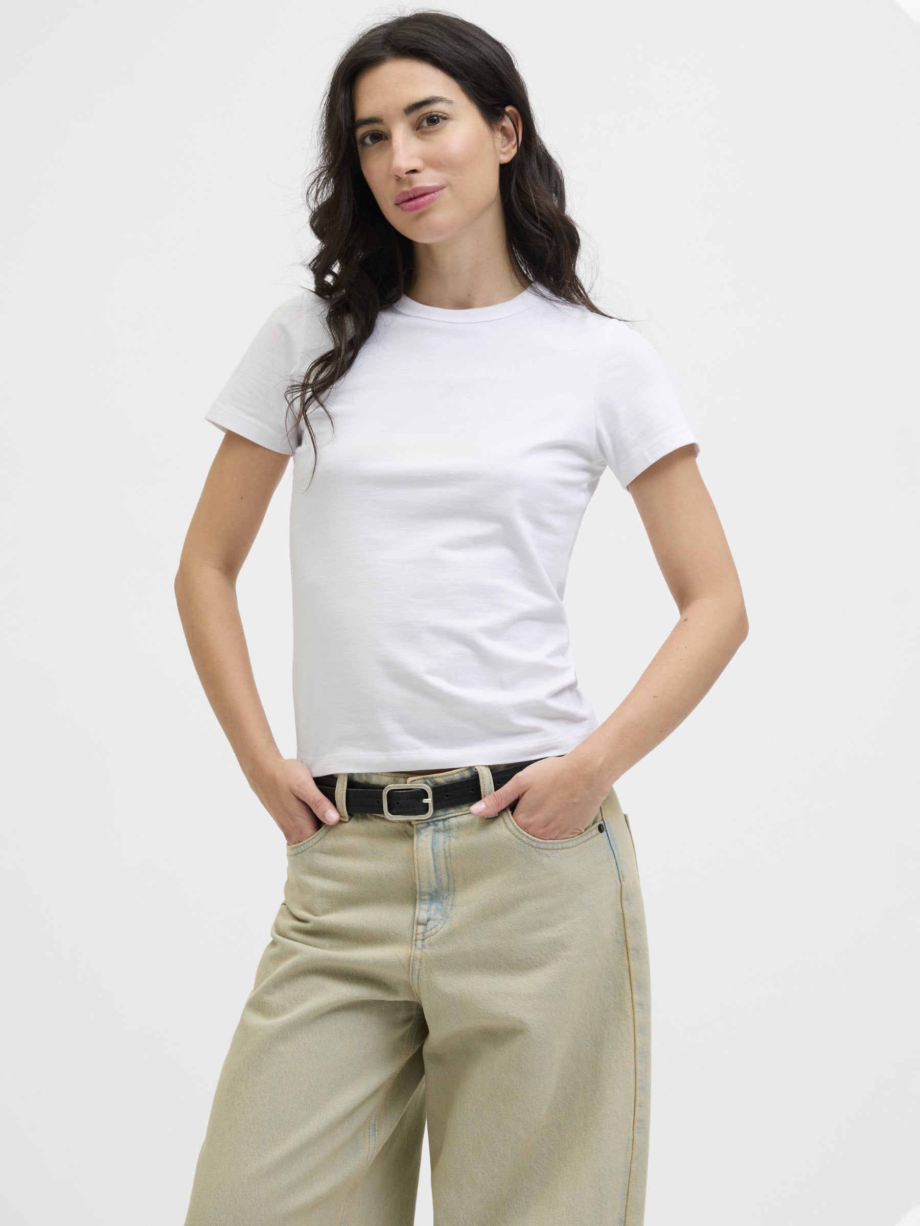 JXGIGI - Basic T-shirt - bright white