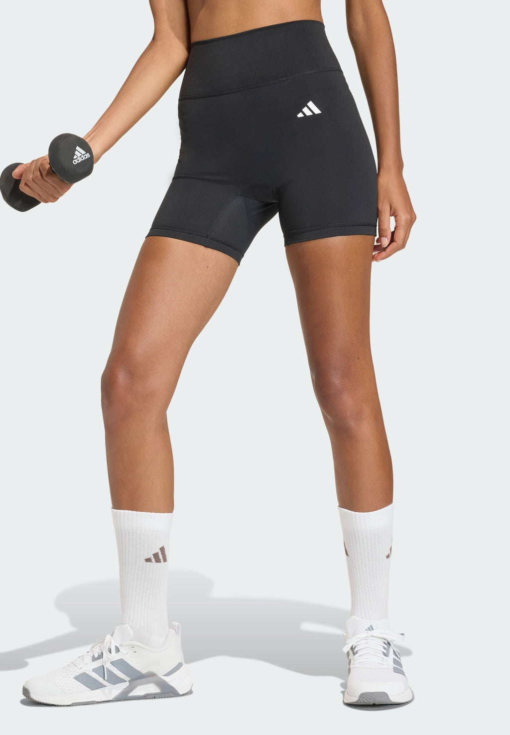 OPTIME ESSENTIALS WORKOUT SHORT LEGGINGS - Leggings - black