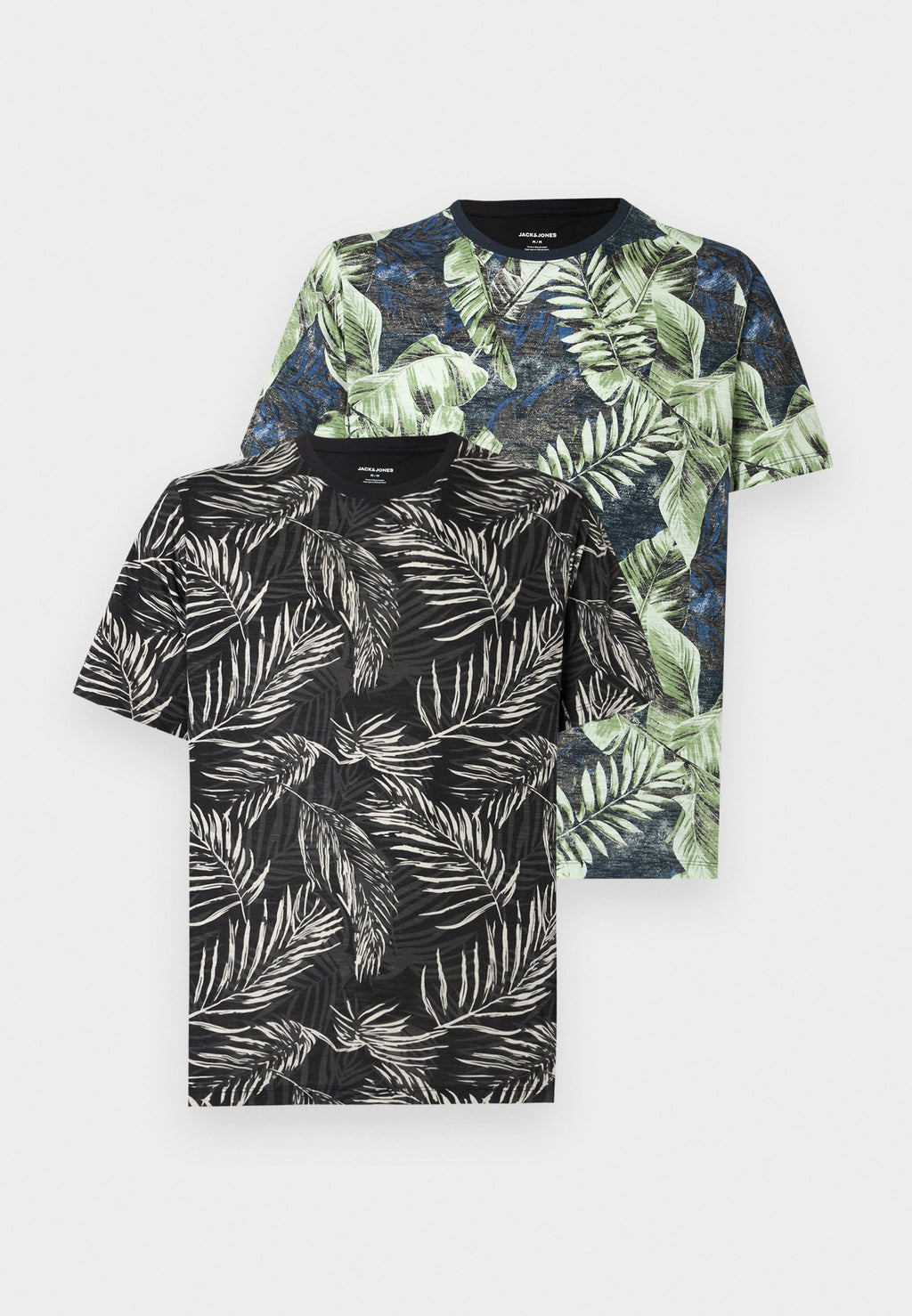 JJJEFF TEE PACK 2 - Print T-shirt - black/sky captain