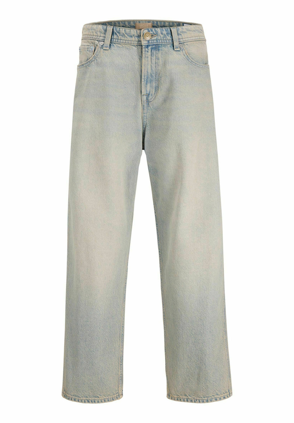 gy fit JJIALEX JJNORREBRO SQ 502 JNR Junior - Straight leg jeans - light blue denim