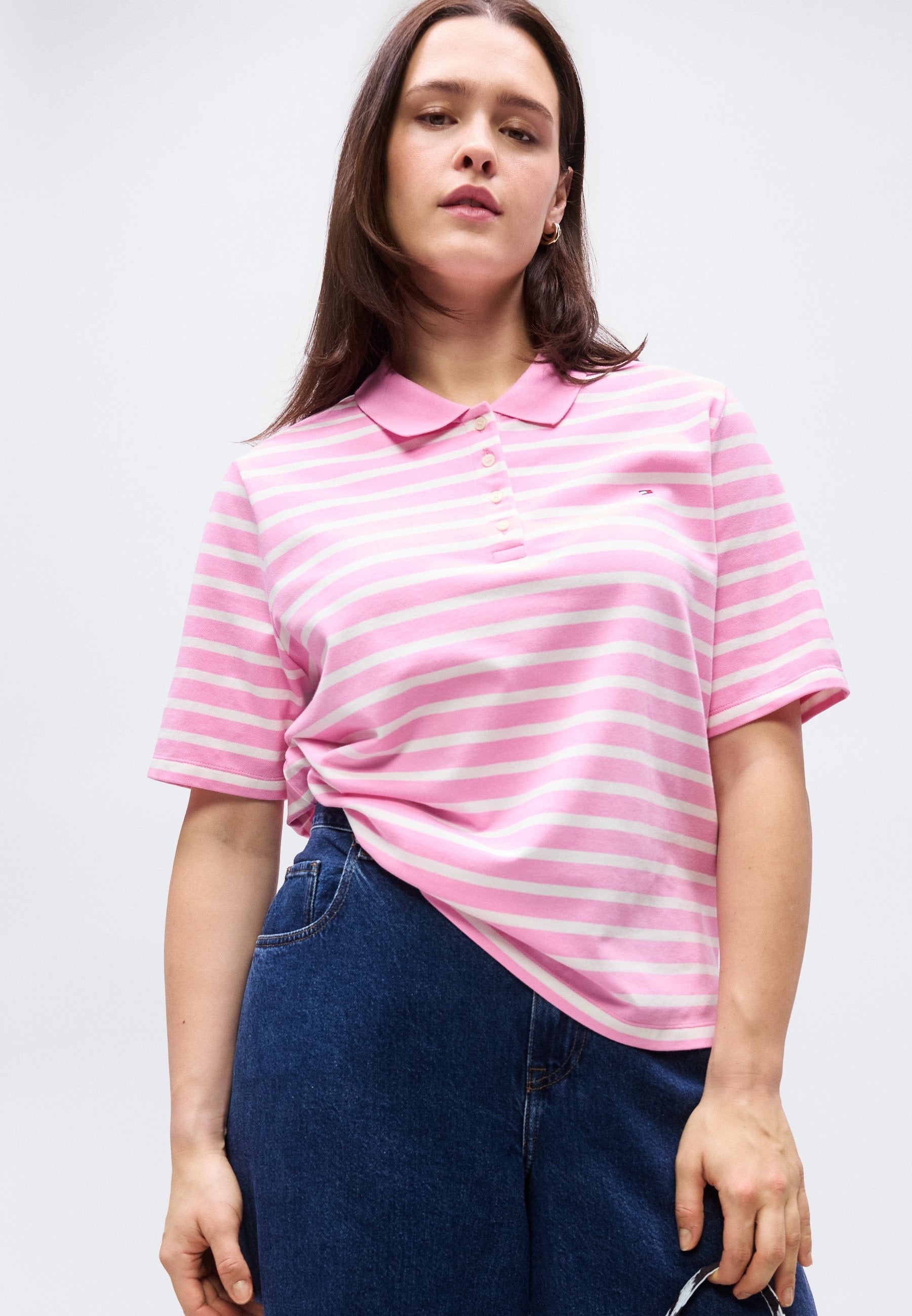 CURVE 1985 REGULAR FIT PIQUE POLO SHIRT - Polo shirt - rose petal/ecru