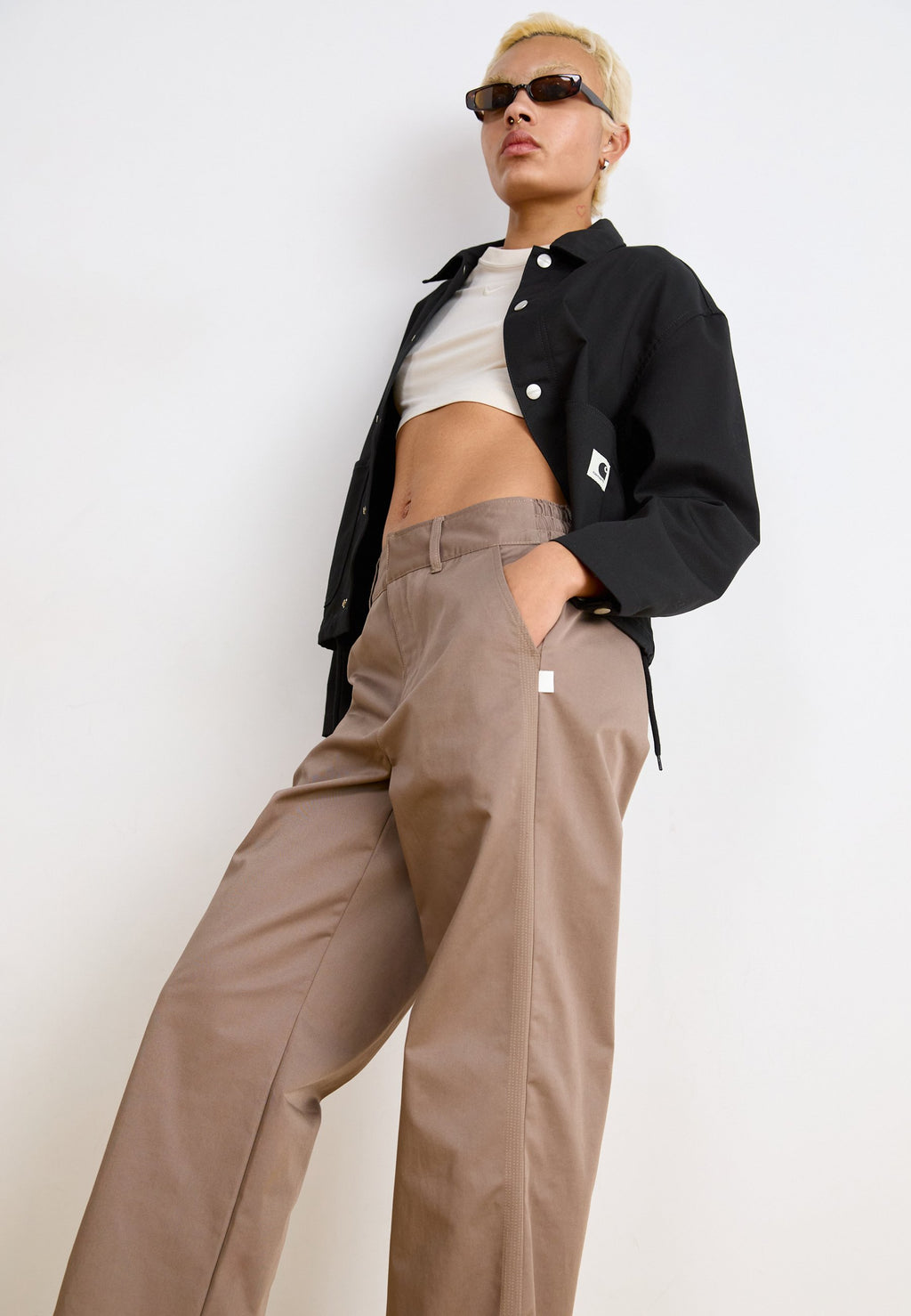 SPORTSWEAR COLLECTION - Trousers - mink brown/college grey