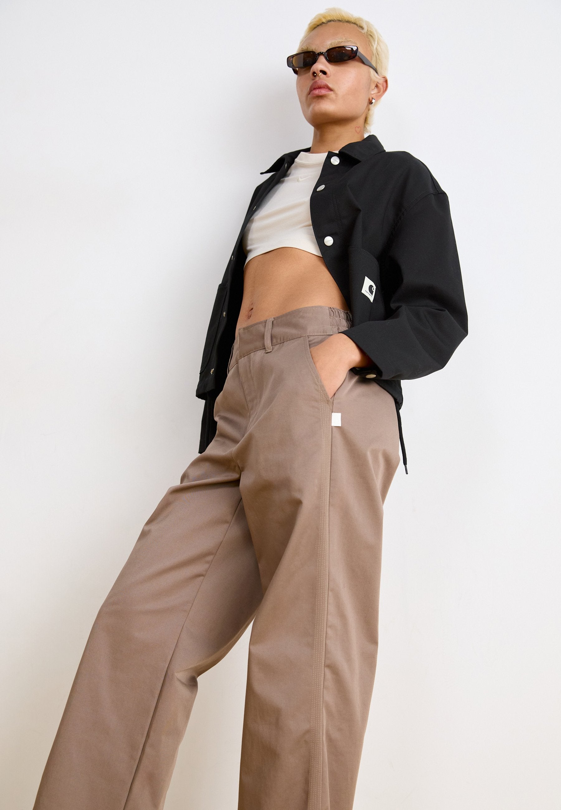 SPORTSWEAR COLLECTION - Trousers - mink brown/college grey