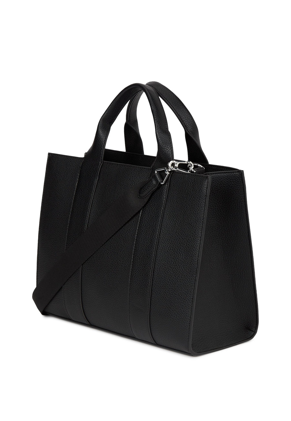 SQUARE TOTE - Handbag - black