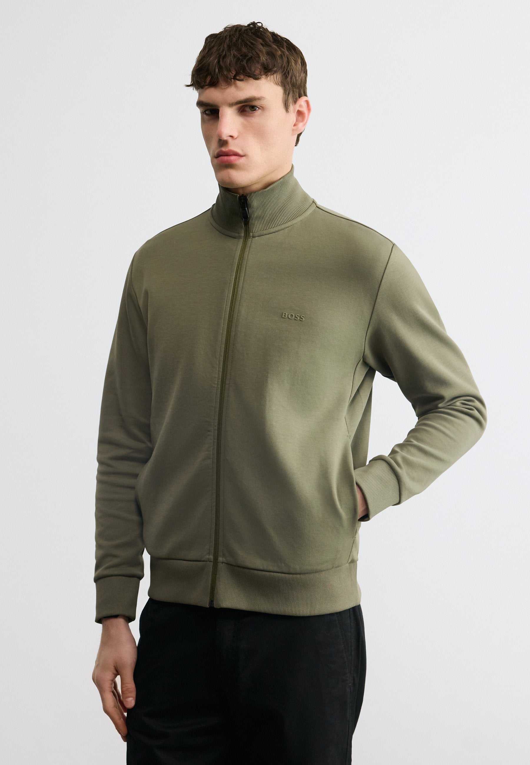 SKAZ - Zip-up sweatshirt - dark beige
