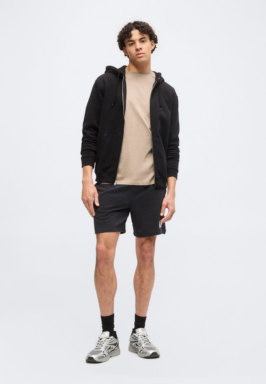 HOOD - Zip-up sweatshirt - true black