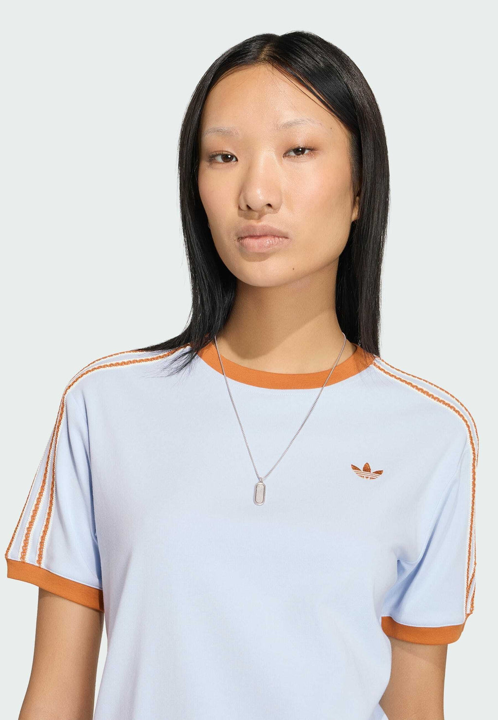 SUMMER GLOW ADVANCED THREE STRIPES - Print T-shirt - crystal sky