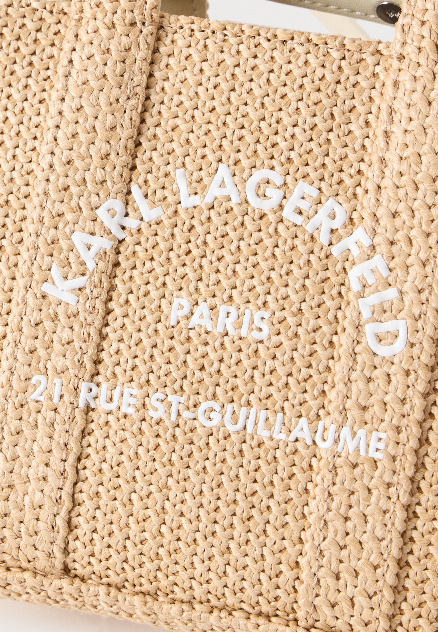 SQUARE TOTE - Handbag - natural