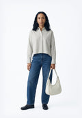 BOLD CRESCENT BAG - Handbag - white