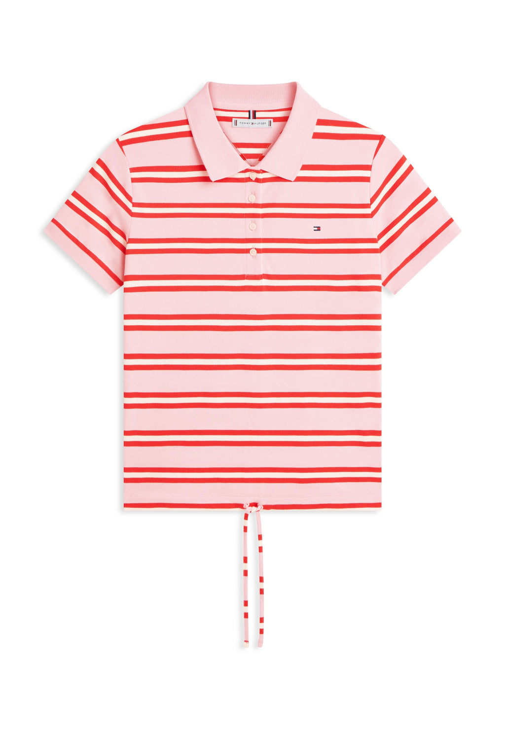 1985 REGULAR FIT TIE FRONT POLO SHIRT - Polo shirt - bonita pink/fireworks
