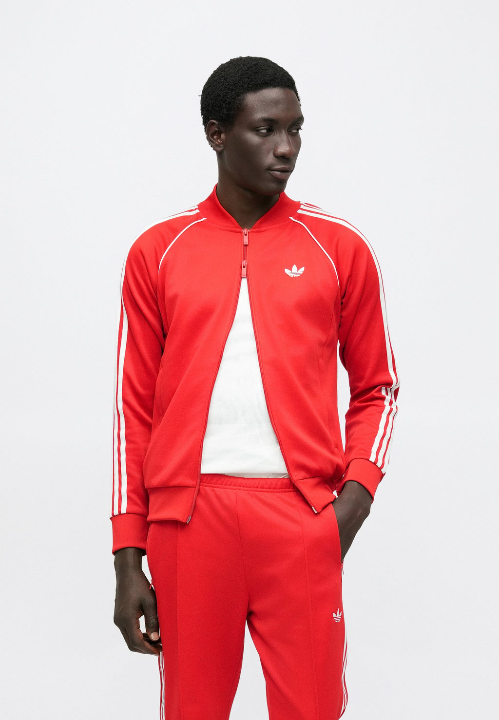 SST TT - Blouson aviateur - Better Scarlet/Blanc
