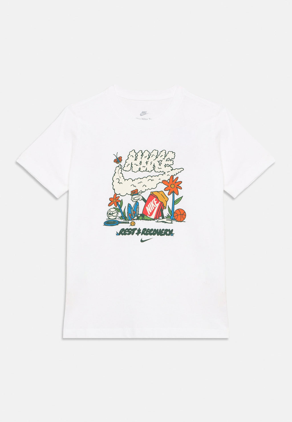 TEE BOXY REST UNISEX - T-shirt imprimé - blanc