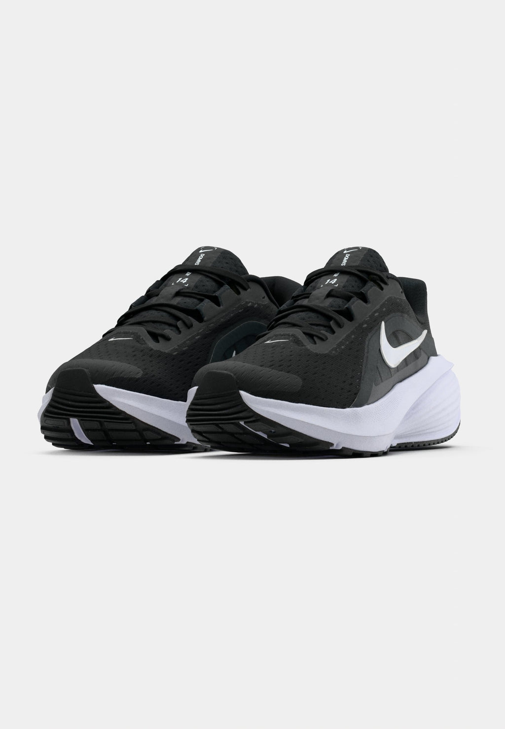 DOWNSHIFTER  - Road running shoes - black/white/anthracite/wolf grey