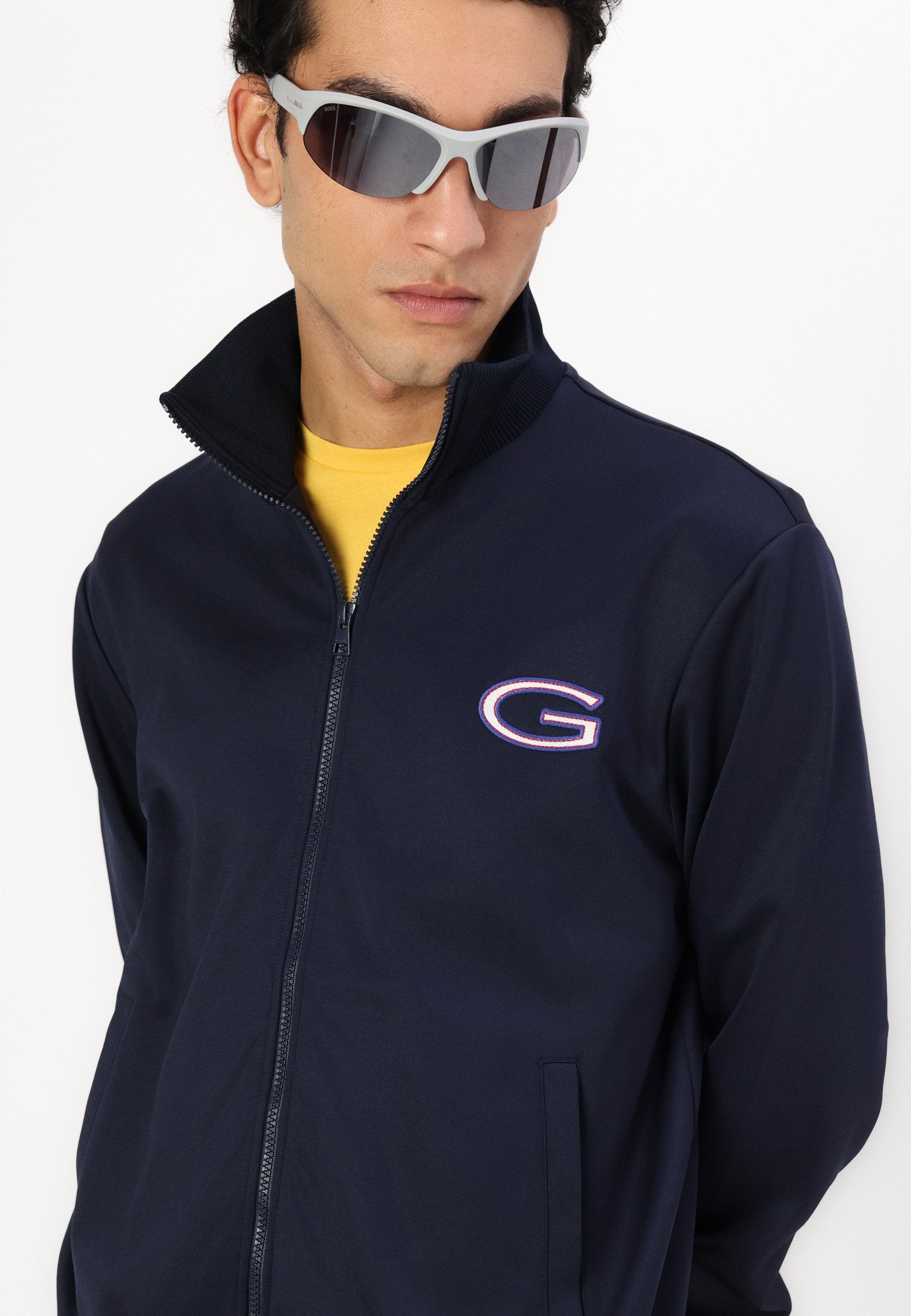 EXCLUSIVE HERITAGE 2.0 G BRANDED TRACK JACKET - Zip-up sweatshirt - evening blue