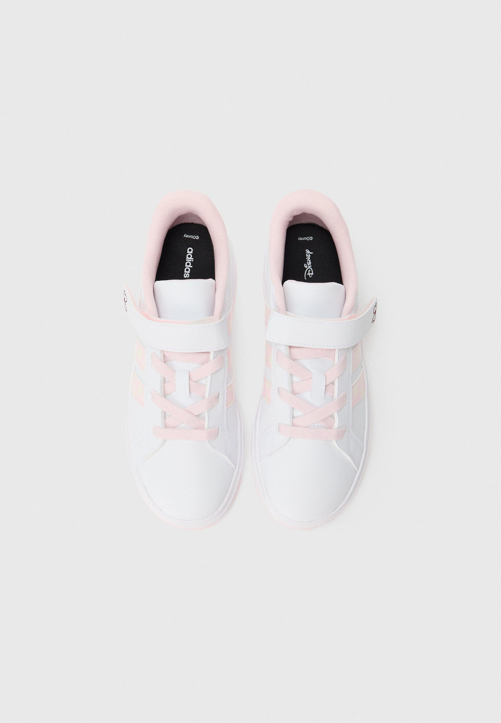 GRAND COURT MINNIE EL K - Walking trainers - cloud white/clear pink/chalk white