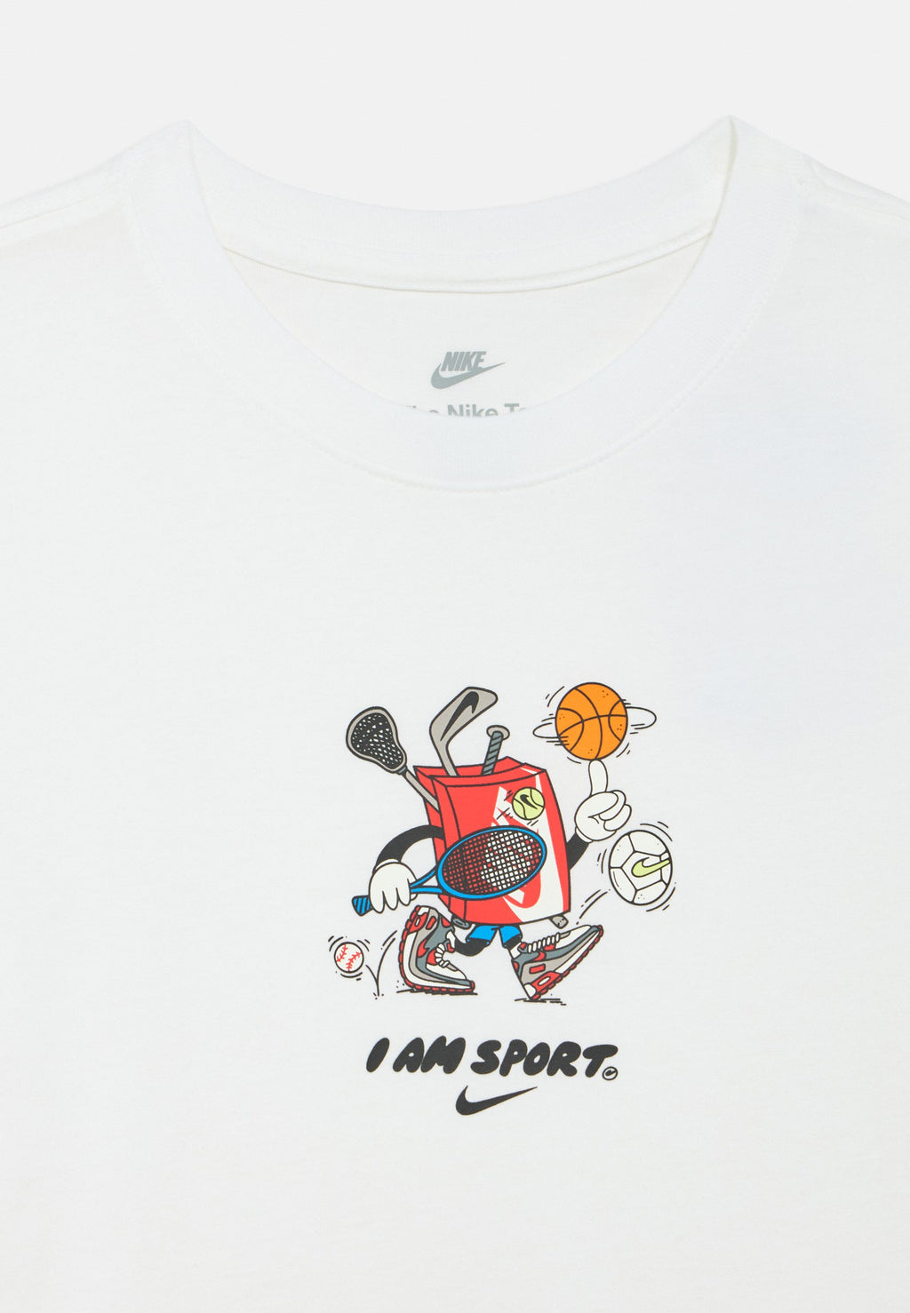 TEE BOXY UNISEX - Print T-shirt - white