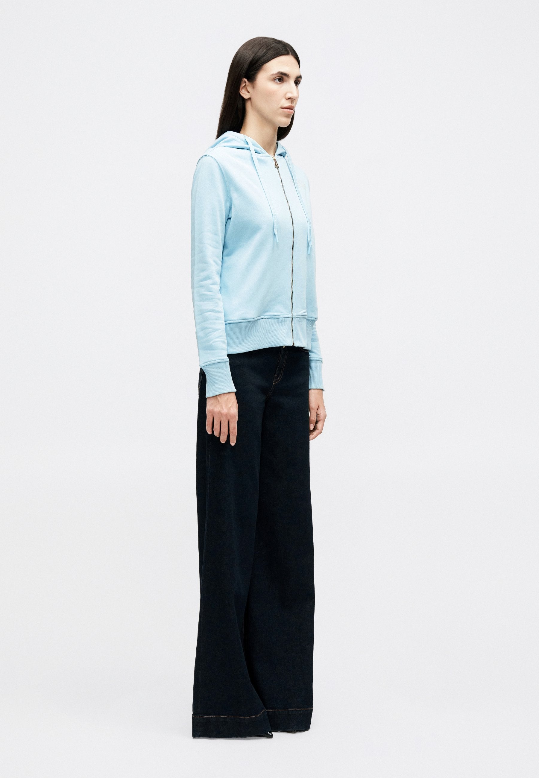 LOGO FOIL - Zip-up sweatshirt - dream blue