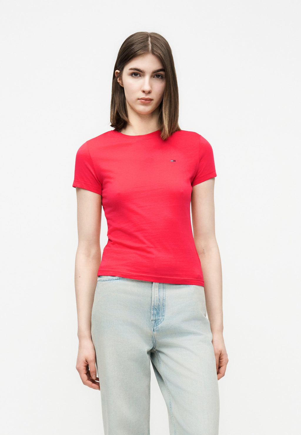 3-PACK SLIM JERSEY CREW NECK T-SHIRTS - Basic T-shirt - black/light blue/dark yellow