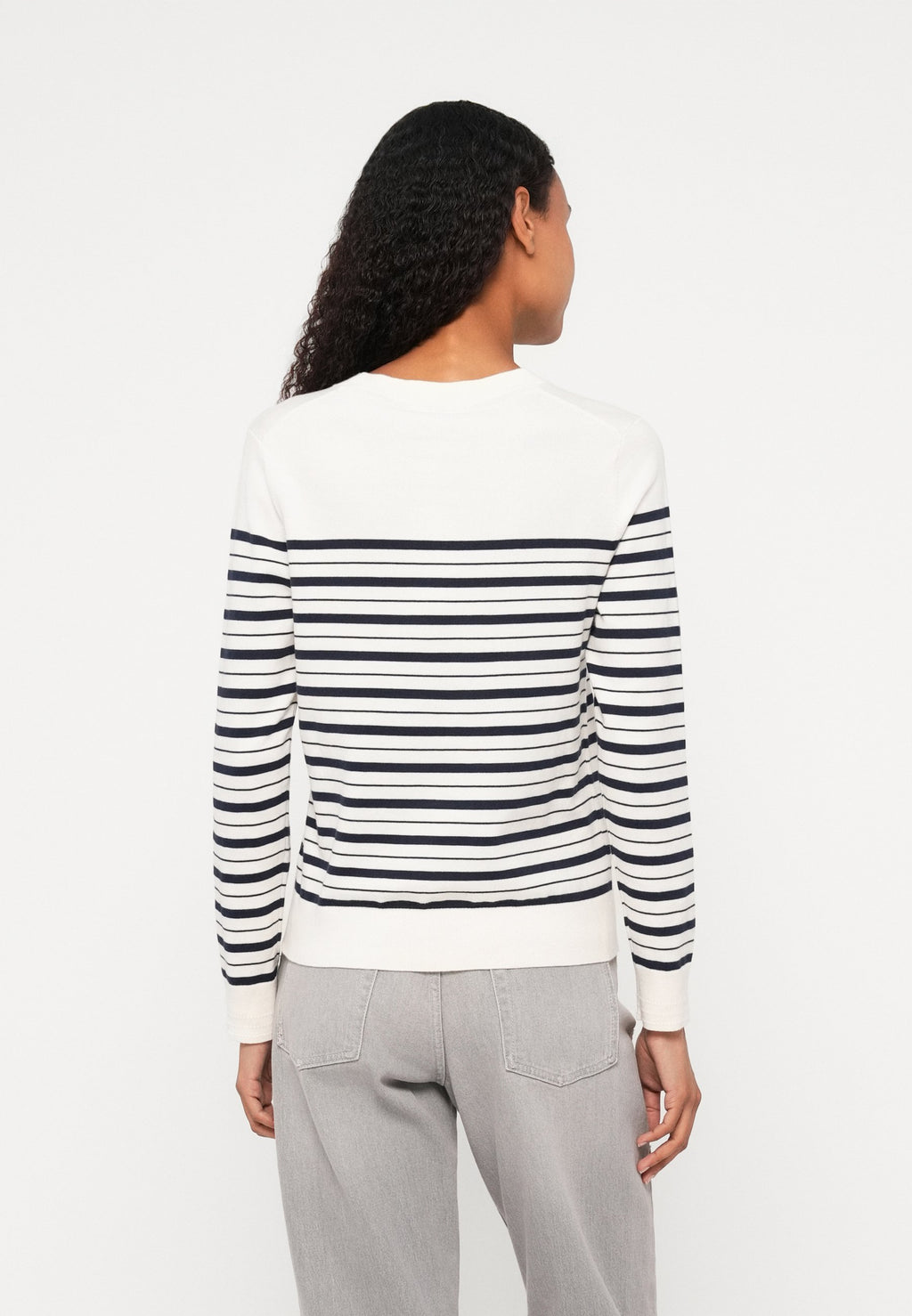 JERSEY CREW NECK JUMPER - Jumper - calico/dark night navy