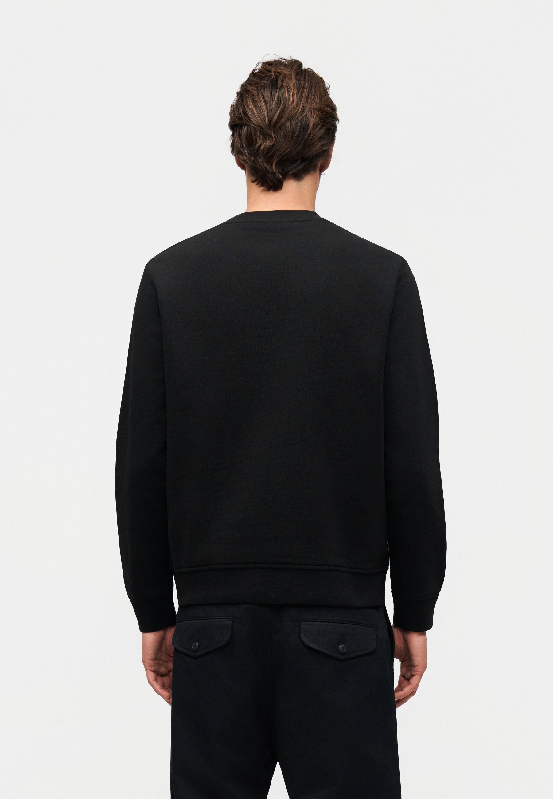 CREW NECK - Sweatshirt - black/gold-coloured