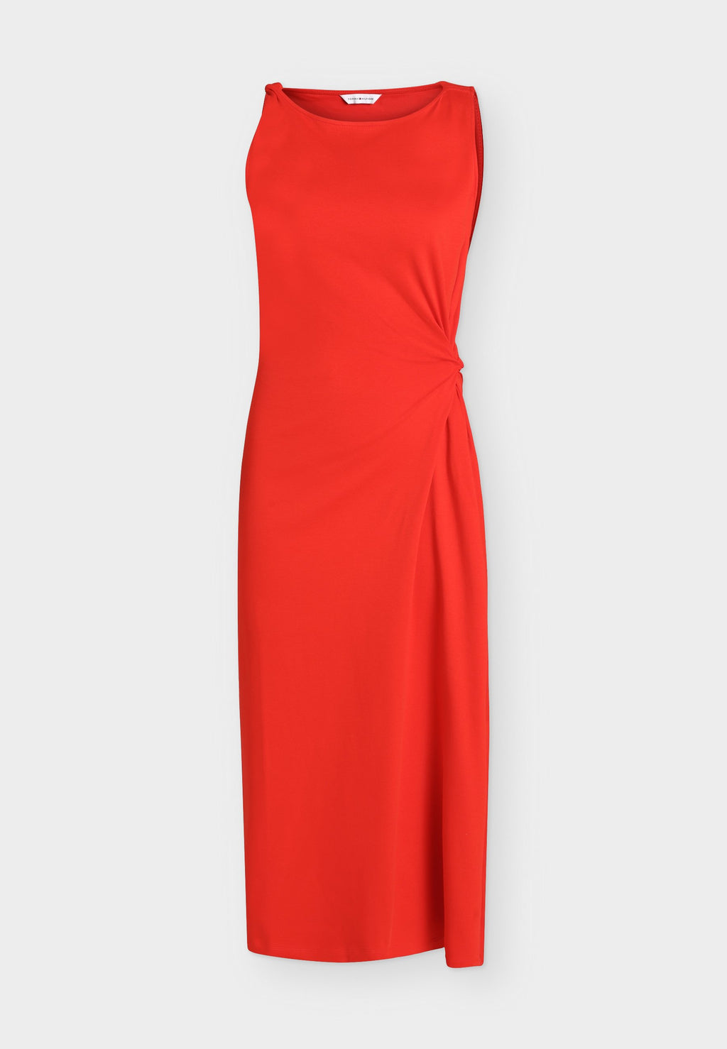 KNOT DETAIL DRESS  - Jersey dress - fire red