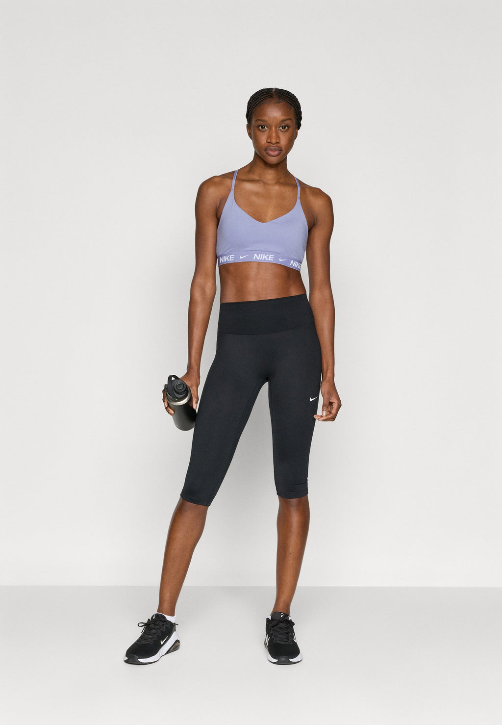 INDY BRA - Light support sports bra - iron purple/white