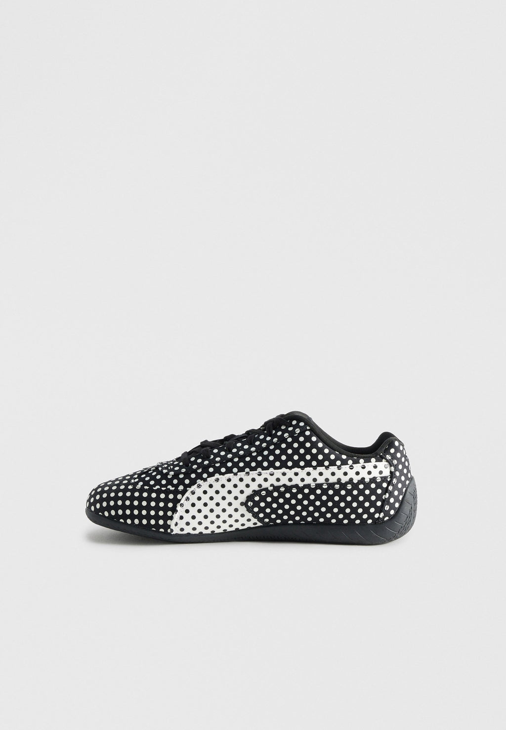 X SUPER YAYA SPEEDCAT POLKADOT I UNISEX - Spor Ayakkabı - black/white