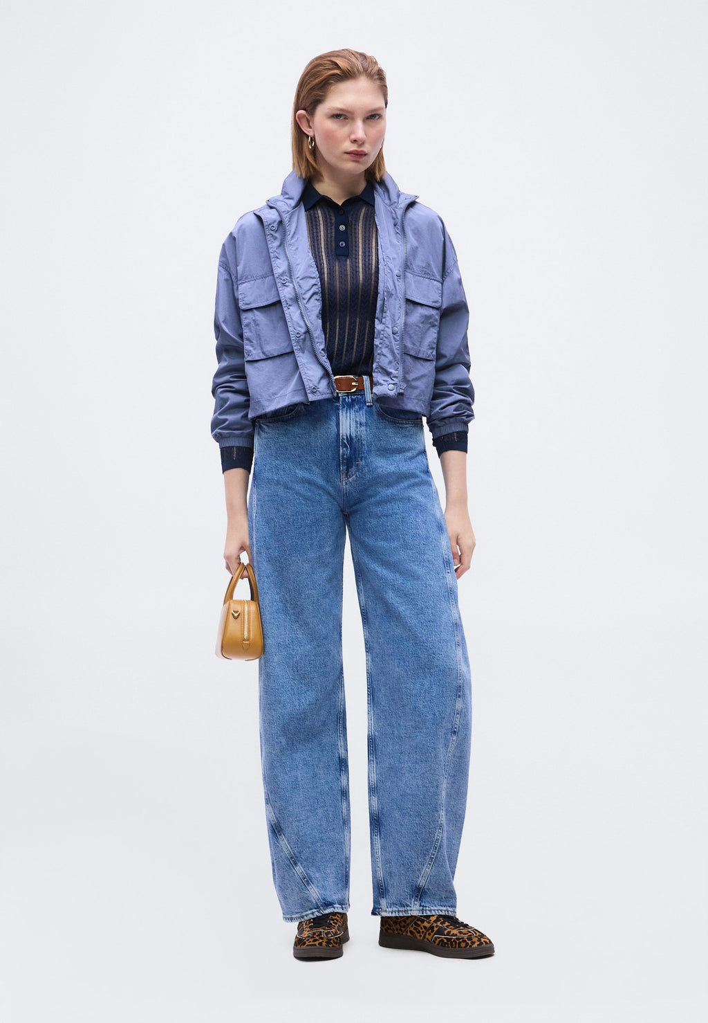 MID RISE TWIST SEAM BARREL LEG JEANS - Loose Jeans - denim medium