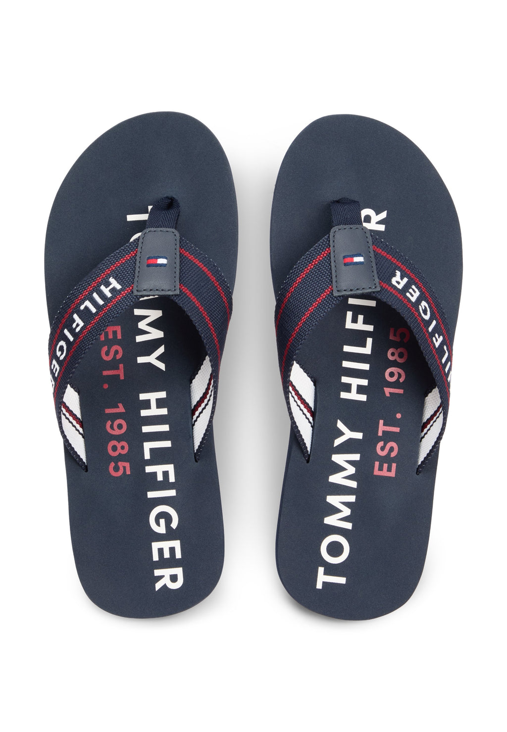 WEBBING STRAP LOGO FLIP-FLOPS - T-bar sandals - desert sky