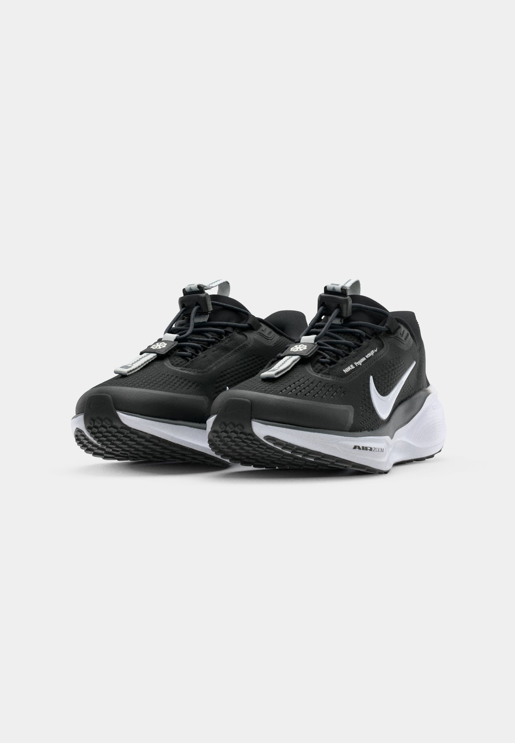 PEGASUS EASYON - Road running shoes - black/white/anthracite/photon dust/volt